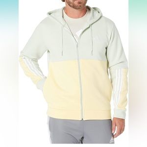 adidas Men's Essentials Colorblock Full Zip Hoodie